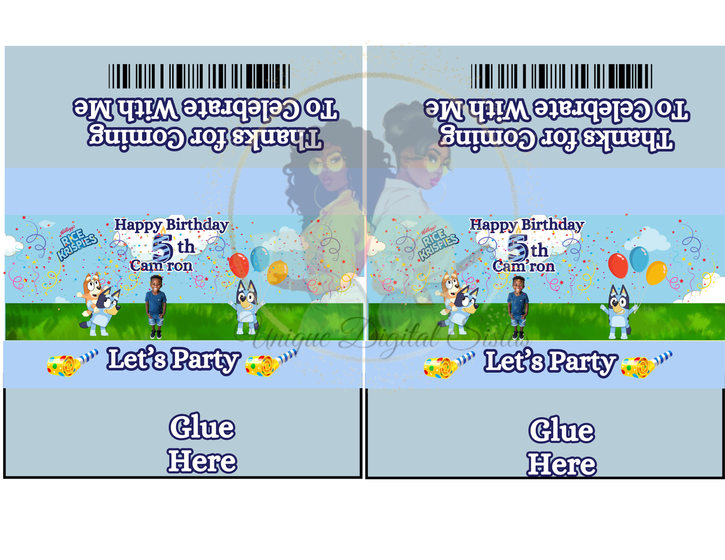 Bluey Editable Party Favor Bundle
