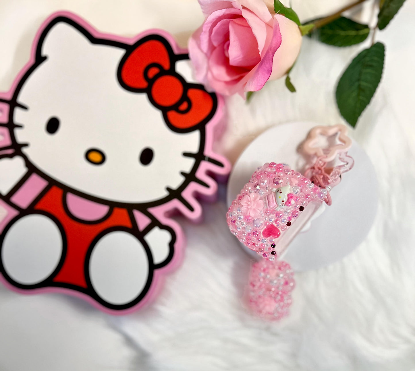 Pink Kitty AirPod Case Cover